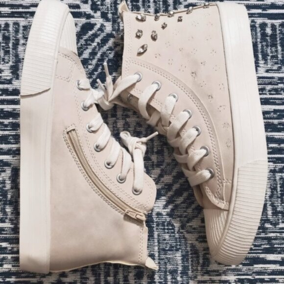 *Limited Edition Zara Girl Hightop Suede Sneakers- Size 38 Adults or Youth 6.… - Picture 1 of 10